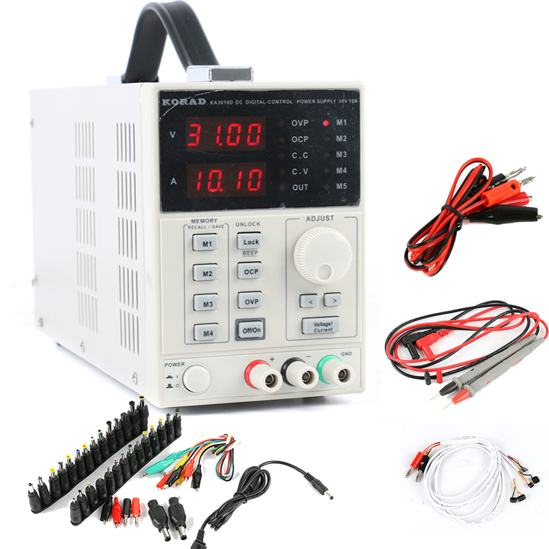 Programmable Linear Dc Power Supply 30V 10A - KORAD KA3010D Programmable Precision Variable Adjustable