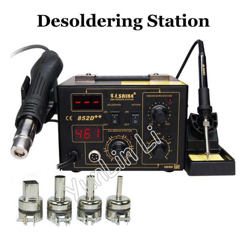 High Power Digital Display 852 - Smd Rework Station Hot Air Soldering 2 In 1 ulasan dan harga