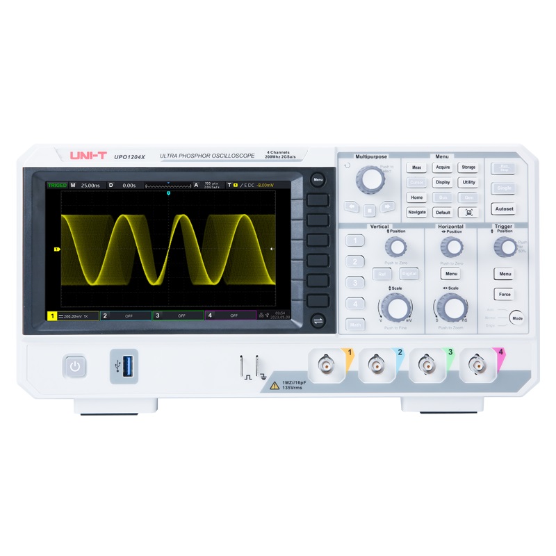 UNI-T UPO1104X 100MHz Digital  - Digital Storage Oscilloscope 4 Channel 100Mhz ulasan dan harga