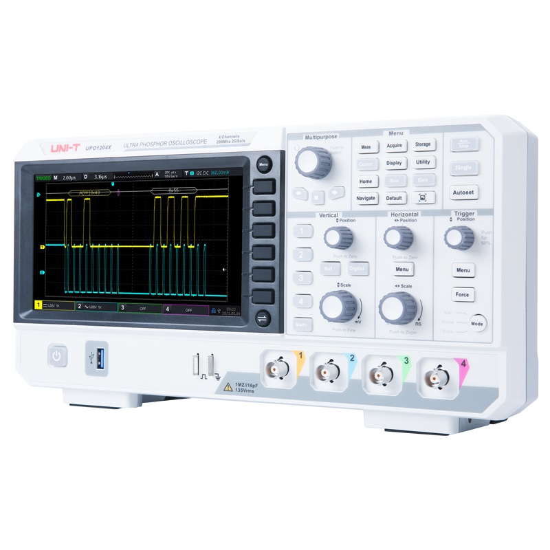 UNI-T UPO1104X 100MHz Digital  - Digital Storage Oscilloscope 4 Channel 100Mhz ulasan dan harga