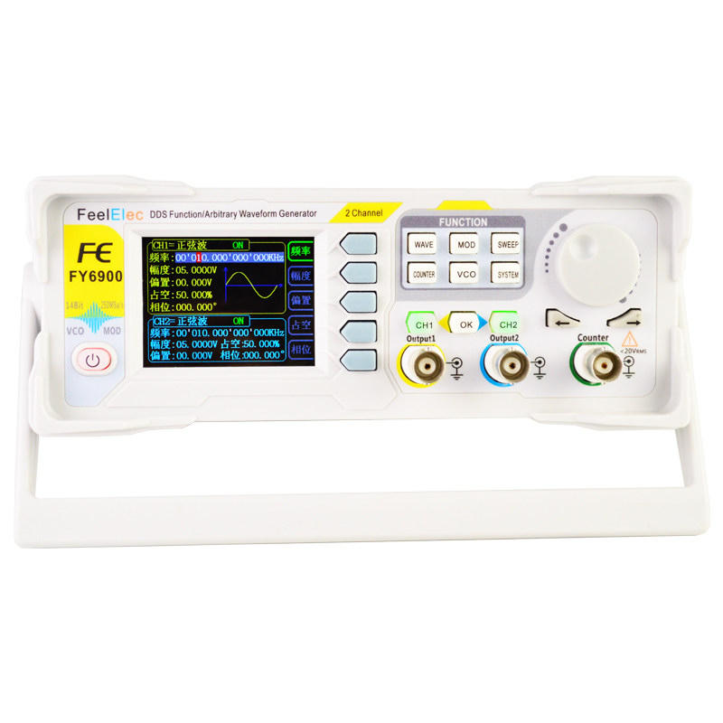 NEW FY6900 Dual Channel DDS Fu - Dual Channel Arbitrary Waveform Function Generator 60Mhz ulasan dan harga