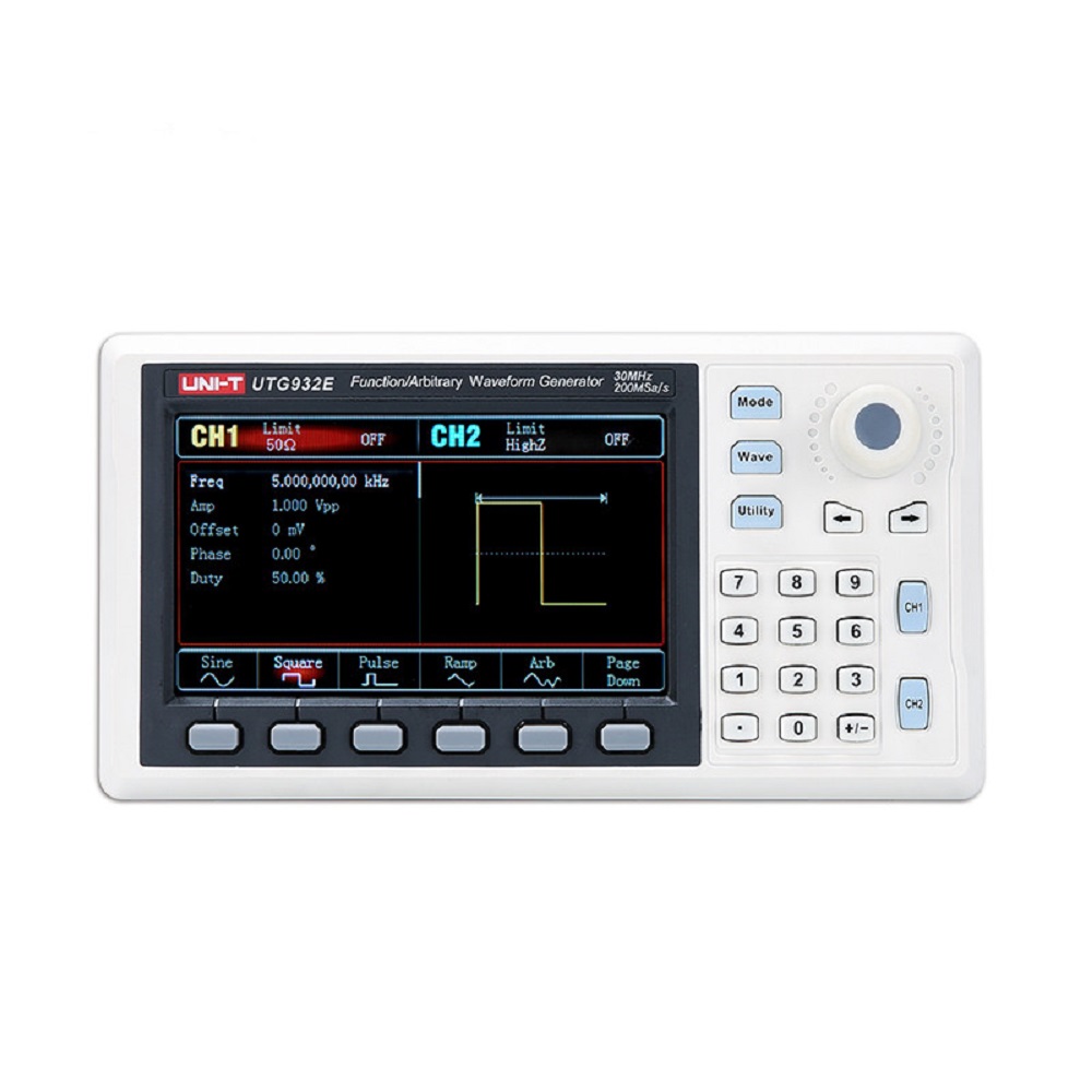 UTG962E Function Arbitrary Wav - Dual Channel Arbitrary Waveform Function Generator 60Mhz ulasan dan harga