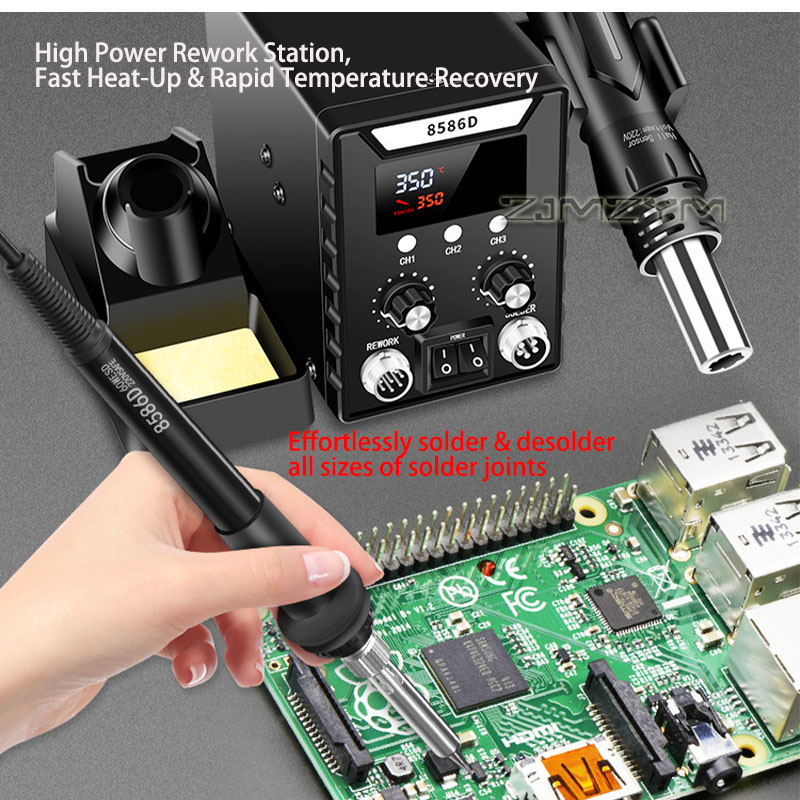 2 in 1 Hot Air Rework Station  - Smd Rework Station Hot Air Soldering 2 In 1 ulasan dan harga