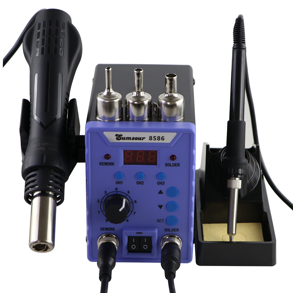 Sumsour 8586 760W 2 in 1 Digit - Smd Rework Station Hot Air Soldering 2 In 1 ulasan dan harga