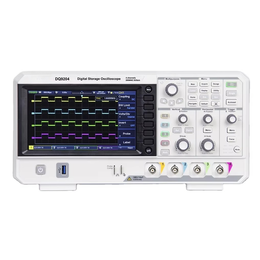 DQ9104 DQ9204 DIGITAL STORAGE  - Digital Storage Oscilloscope 4 Channel 100Mhz ulasan dan harga