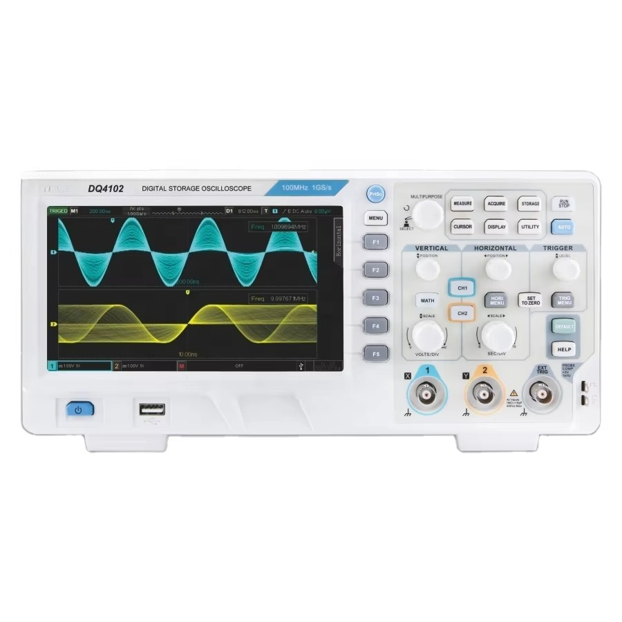DQ9104 DQ9204 DIGITAL STORAGE  - Digital Storage Oscilloscope 4 Channel 100Mhz ulasan dan harga