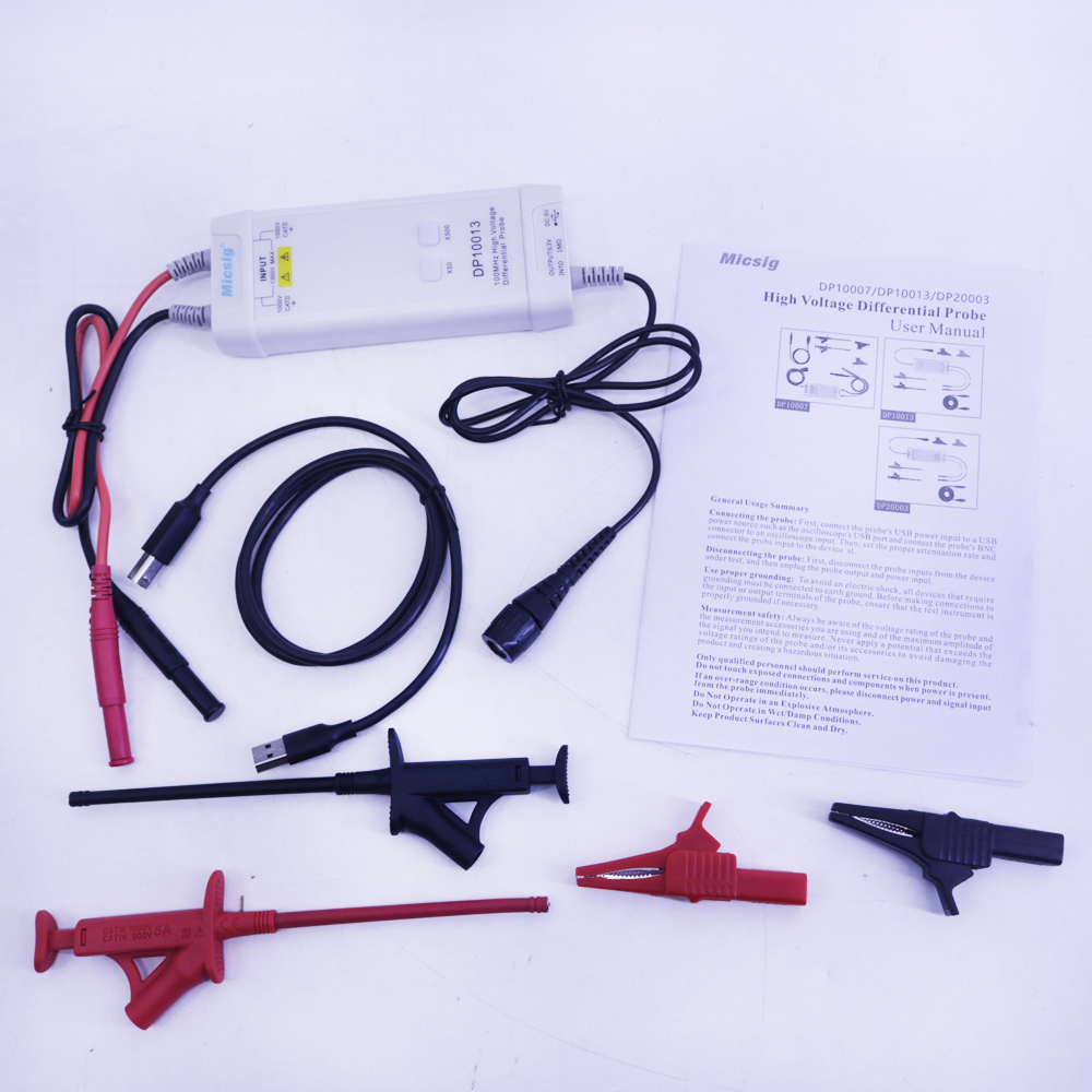 Micsig Oscilloscope  DP10013 1 - High Voltage Differential Probe 100Mhz 1300V ulasan dan harga