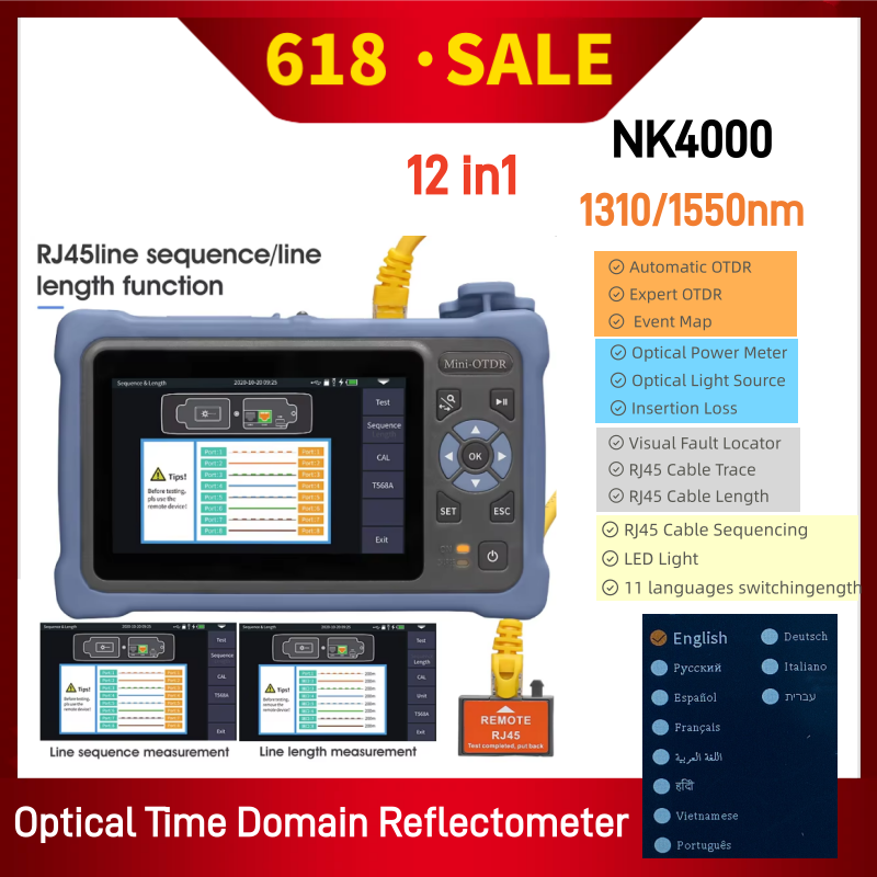 MINI OTDR 1310/1550nm 26/24dB  - Optical Time Domain Reflectometer Otdr 1310 1550Nm ulasan dan harga