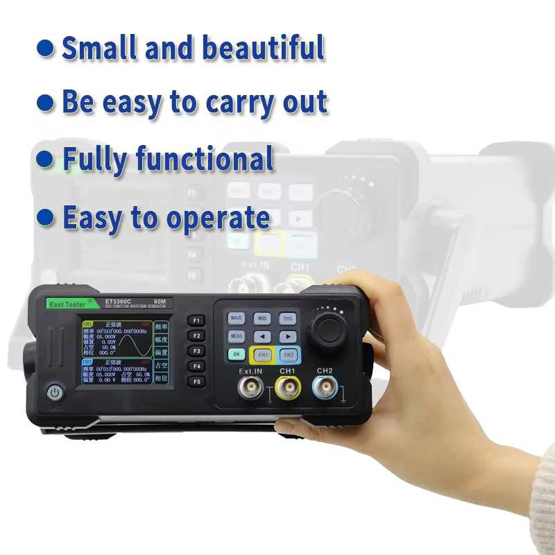 East Tester ET3320/40/60C Mini - Dual Channel Arbitrary Waveform Function Generator 60Mhz ulasan dan harga