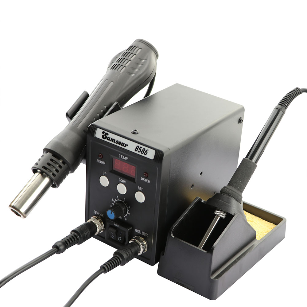 8586 700W 2 in 1 Digital Displ - Smd Rework Station Hot Air Soldering 2 In 1 ulasan dan harga