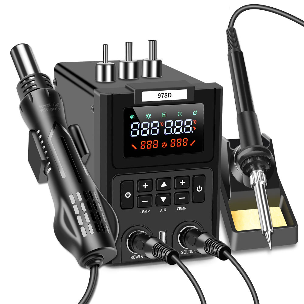 Dual LED Digital Displayings H - Smd Rework Station Hot Air Soldering 2 In 1 ulasan dan harga