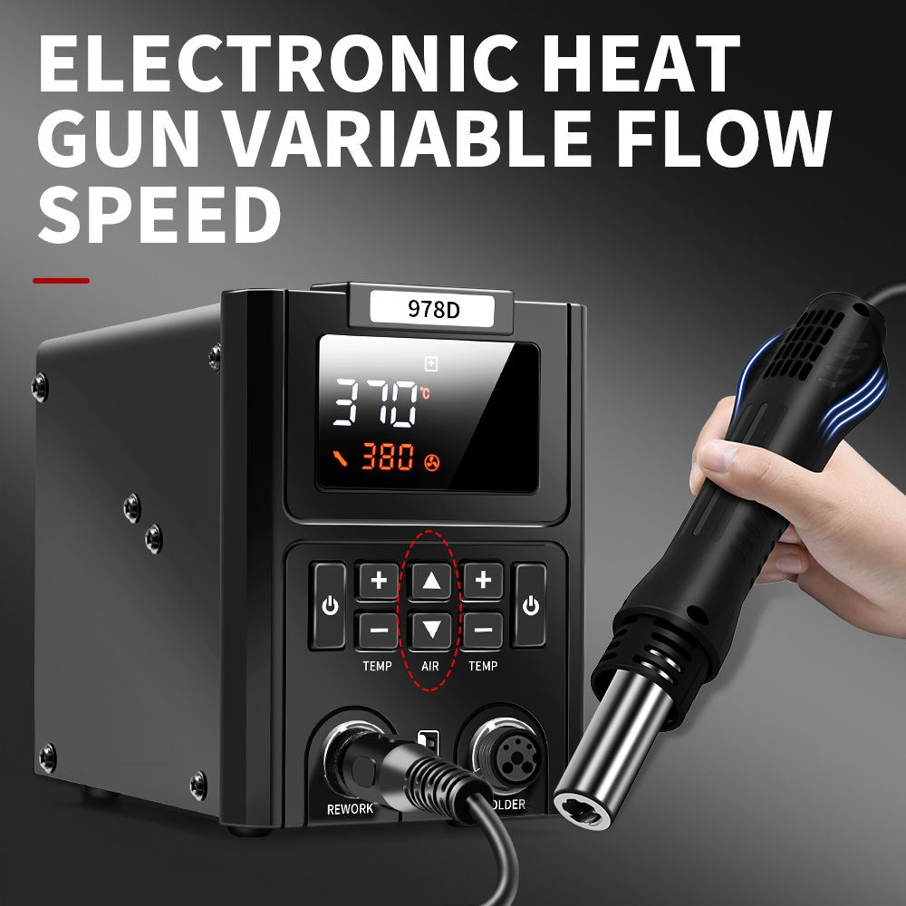 Dual LED Digital Displayings H - Smd Rework Station Hot Air Soldering 2 In 1 ulasan dan harga