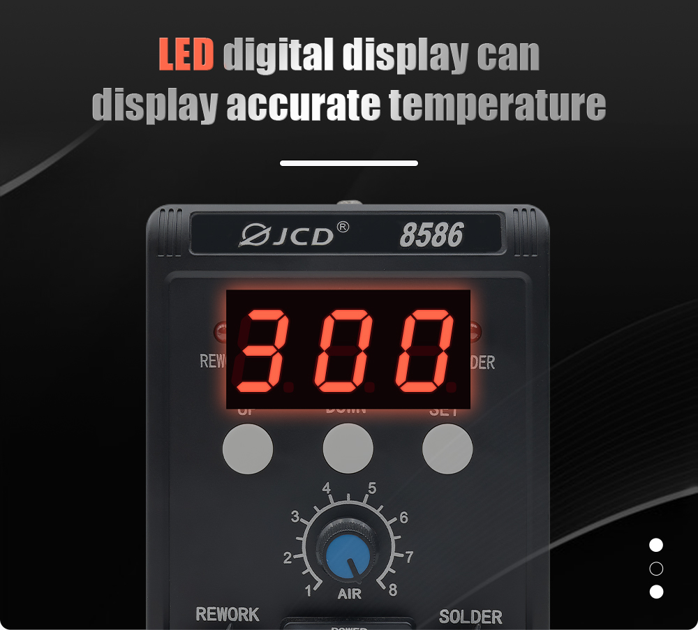 JCD 2 in 1 Soldering Station 8 - Smd Rework Station Hot Air Soldering 2 In 1 ulasan dan harga