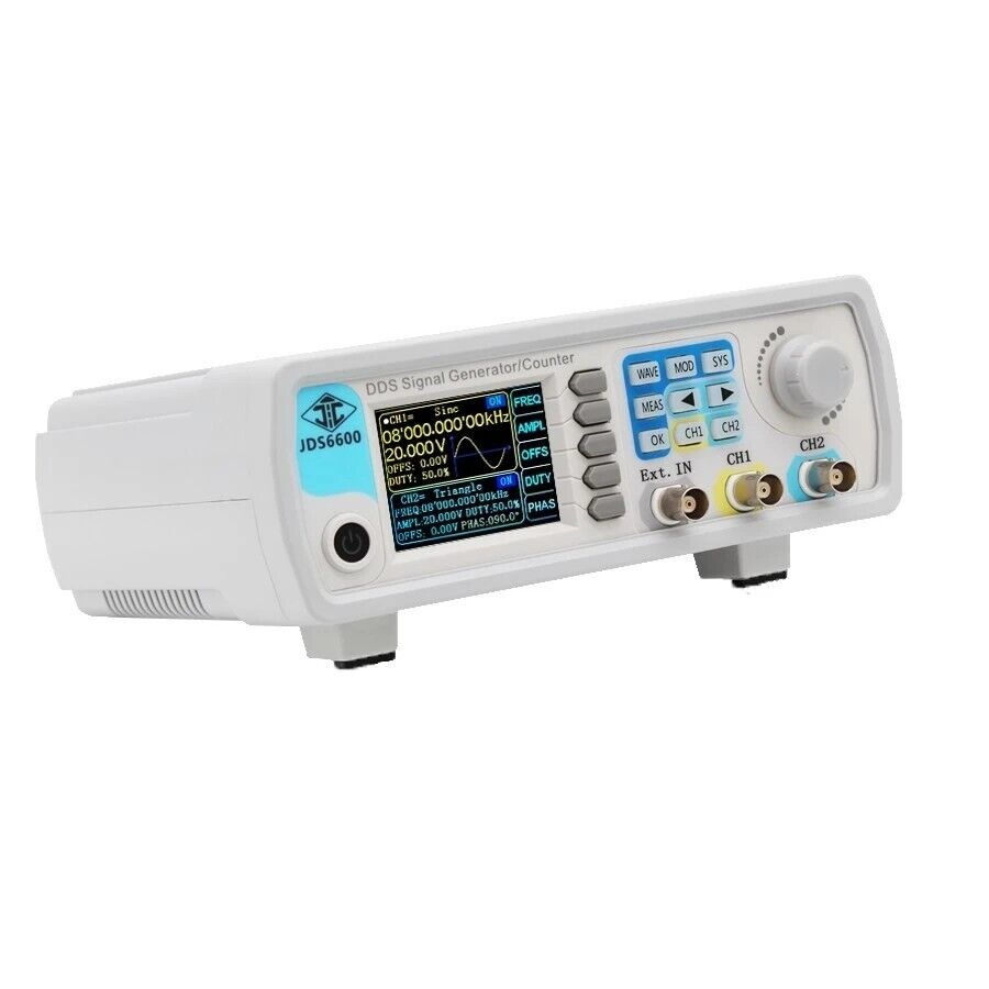 JDS6600 60MHz DDS Function Sig - Dual Channel Arbitrary Waveform Function Generator 60Mhz ulasan dan harga
