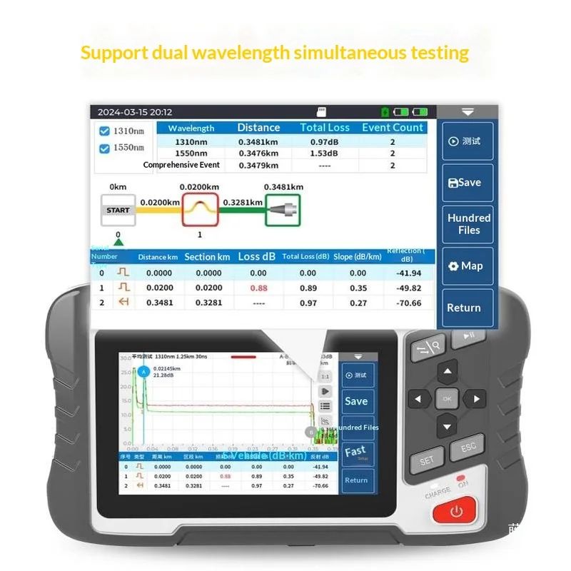 Multi-function NK4300 OTDR SM  - Optical Time Domain Reflectometer Otdr 1310 1550Nm ulasan dan harga